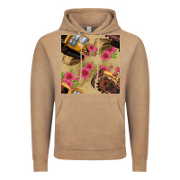 Vintage Coffee trencher chain seamless pattern Vintage Hoodie - BundleAndBundleShop