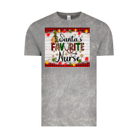 Cloud Rock santa's favorite nurse Vintage Tee - AdoDesignShop