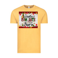 Vintage Mustard santa's favorite nurse Vintage Tee - AdoDesignShop
