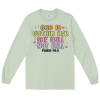 Matcha god is within her she will not fall Long Sleeve Tee - MaliasSmallBusiness