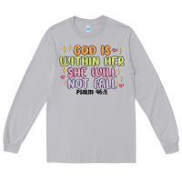 Moon Dust god is within her she will not fall Long Sleeve Tee - MaliasSmallBusiness