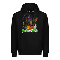 Black Boss witch afro Premium Hoodie - NancyCooperArtShop
