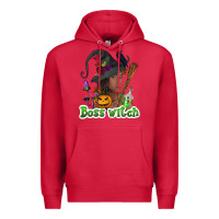 Cardinal Boss witch afro Premium Hoodie - NancyCooperArtShop