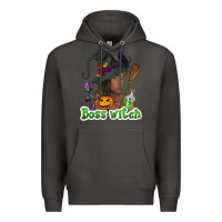 Smoke Boss witch afro Premium Hoodie - NancyCooperArtShop