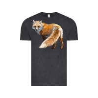 Vintage Black Red Fox Vintage Tee - LillyAllenDesigns