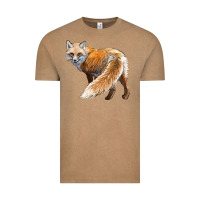 Vintage Coffee Red Fox Vintage Tee - LillyAllenDesigns