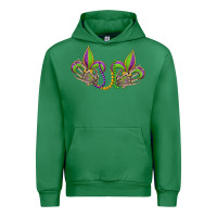 Emerald skeleton hands mardi gras Urban Hoodie - OliviaCreatesArt