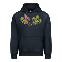Navy skeleton hands mardi gras Urban Hoodie - OliviaCreatesArt