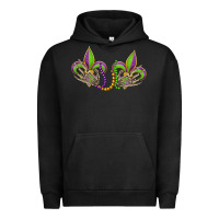 Pigment Black skeleton hands mardi gras Urban Hoodie - OliviaCreatesArt