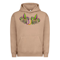 Pigment Burro skeleton hands mardi gras Urban Hoodie - OliviaCreatesArt