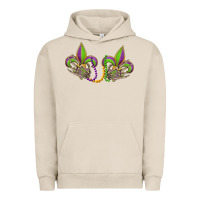Pigment French Oak skeleton hands mardi gras Urban Hoodie - OliviaCreatesArt