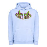Pigment Grape Ice skeleton hands mardi gras Urban Hoodie - OliviaCreatesArt