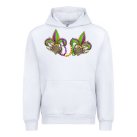 White skeleton hands mardi gras Urban Hoodie - OliviaCreatesArt