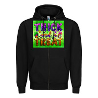Black thick and a treat Zipper Hoodie - BundleAndBundleShop