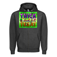 Charcoal Heather thick and a treat Zipper Hoodie - BundleAndBundleShop