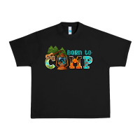 Black born to camp with guitar Urban Heavy Tee - AdoDesignShop