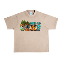French Oak born to camp with guitar Urban Heavy Tee - AdoDesignShop