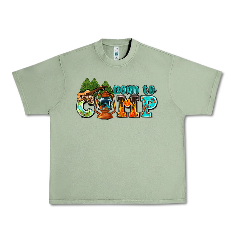 Born To Camp With Guitar Urban Heavy Tee by AdoDesignShop | Teevron