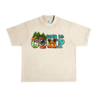 Sandshell born to camp with guitar Urban Heavy Tee - AdoDesignShop