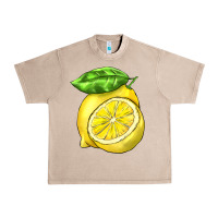 French Oak lemon Urban Heavy Tee - BarkalooDesign