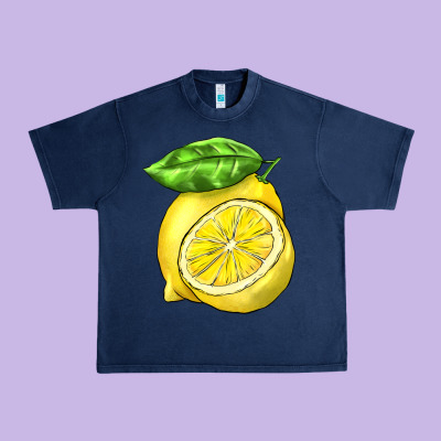 Lemon Urban Heavy Tee Designed By Barkaloodesign
