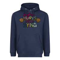 Navy Everything Hurts and I m Dying Heavyweight Hoodie - Bettercallsaul