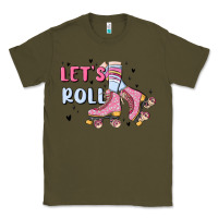 Army Green let's roll Classic Tee - MaliasSmallBusiness