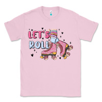 Bubblegum Pink let's roll Classic Tee - MaliasSmallBusiness