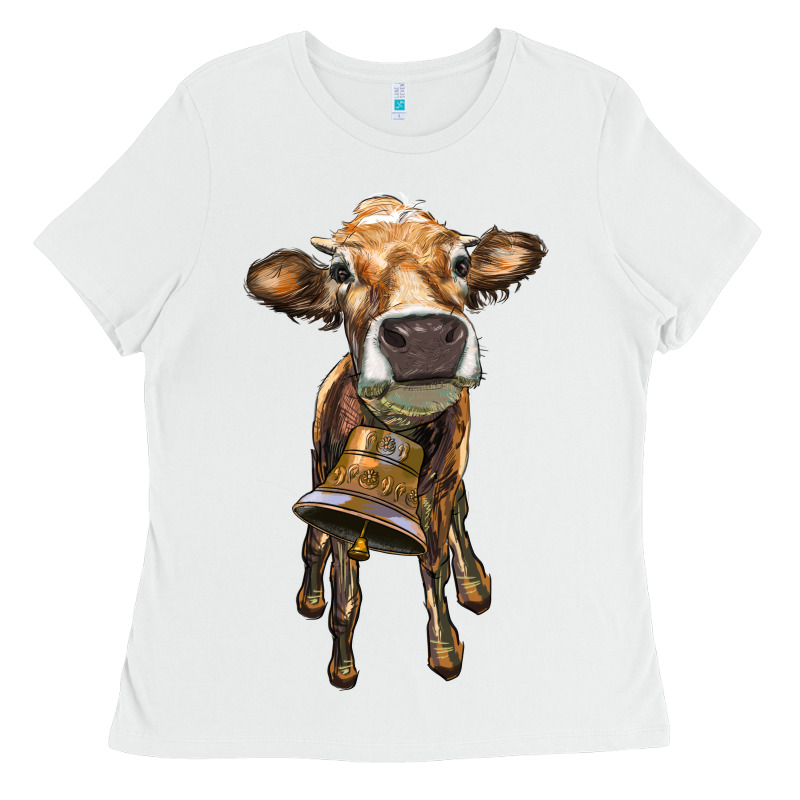 Heifer Cow With Cow Bell Ladies Tee by RanaPortraitStore | Teevron