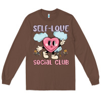 Chestnut self love social club Long Sleeve Tee - MaliasSmallBusiness