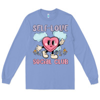 Colony Blue self love social club Long Sleeve Tee - MaliasSmallBusiness