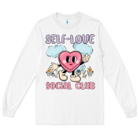 White self love social club Long Sleeve Tee - MaliasSmallBusiness