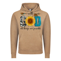 Vintage Coffee with god all things are possible Vintage Hoodie - Artiststas