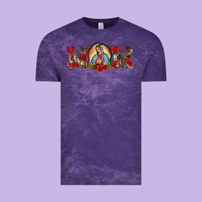 Mom Lady Of Guadalupe Vintage Tee Designed By Barkaloodesign