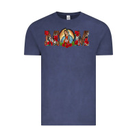 Vintage Denim mom lady of guadalupe Vintage Tee - BarkalooDesign