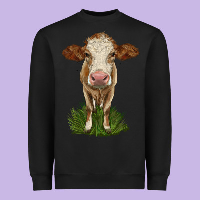 Simmental Heifer Heavyweight Sweatshirt Designed By Lillyallendesigns