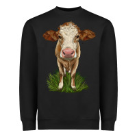 Black simmental heifer Heavyweight Sweatshirt - LillyAllenDesigns