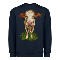 Navy simmental heifer Heavyweight Sweatshirt - LillyAllenDesigns