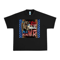 Black Red White Rawr Dinosaur T-Rex Urban Heavy Tee - LillyAllenDesigns