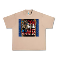 Burro Red White Rawr Dinosaur T-Rex Urban Heavy Tee - LillyAllenDesigns