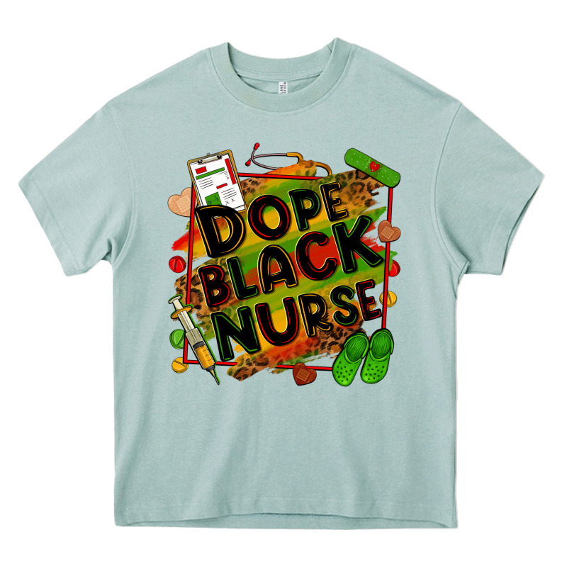 Dope Black Nurse Juneteenth Heavy Core Tee by Zillion Design Studio | Teevron