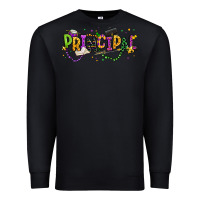 Black mardi gras principal Premium Sweatshirt - texasbilliewilder