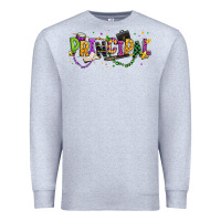 Heather Grey mardi gras principal Premium Sweatshirt - texasbilliewilder