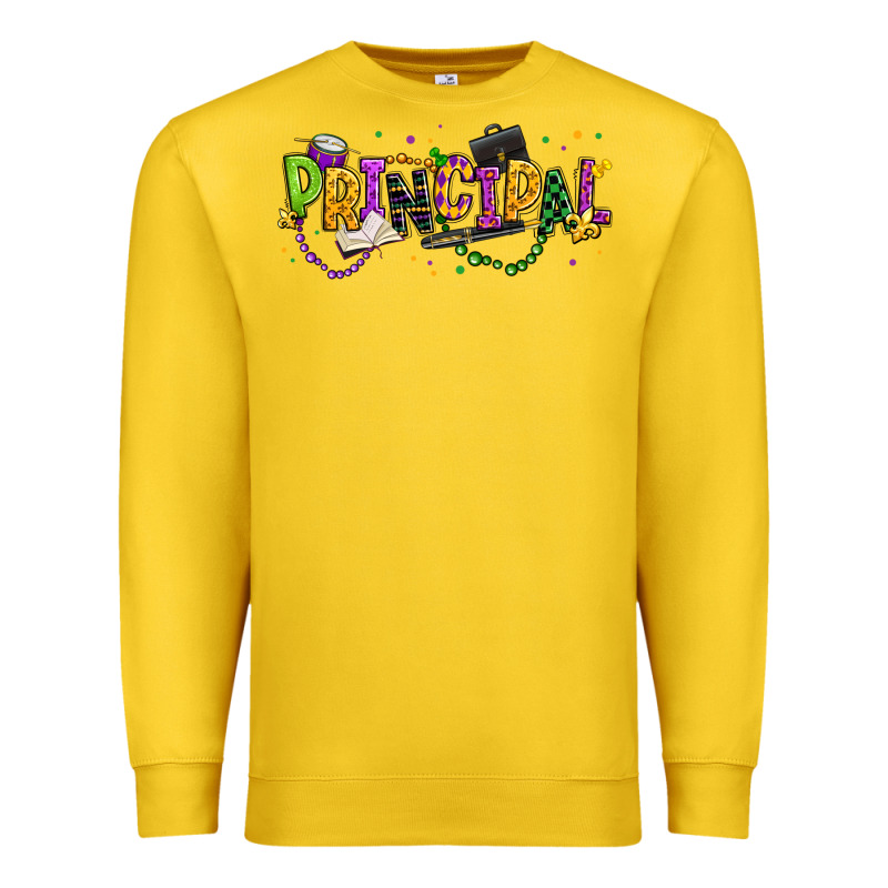 Mardi Gras Principal Premium Sweatshirt by texasbilliewilder | Teevron