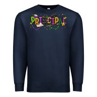 Navy mardi gras principal Premium Sweatshirt - texasbilliewilder