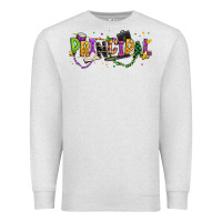 Oatmeal Heather mardi gras principal Premium Sweatshirt - texasbilliewilder