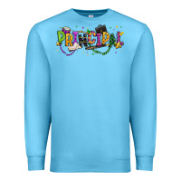 Ocean Blue mardi gras principal Premium Sweatshirt - texasbilliewilder