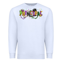 White mardi gras principal Premium Sweatshirt - texasbilliewilder
