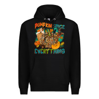 Black Pumpkin spice everything Premium Hoodie - NancyCooperArtShop