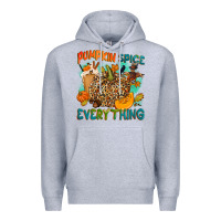 Heather Grey Pumpkin spice everything Premium Hoodie - NancyCooperArtShop